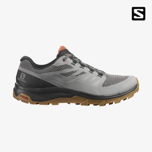 Grey Salomon Outline GTX Men's Hiking Shoes | PH 62389E